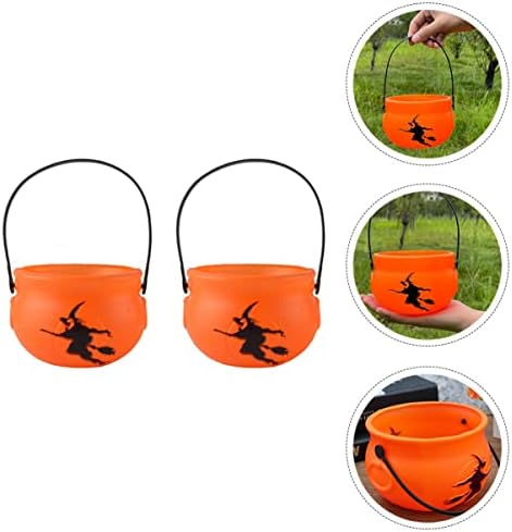 Didiseaon Halloween Decor Recipientes de doces 2pcs mini Halloween mini halloween hallower cocô de abóbora Candy Bowl Halloween