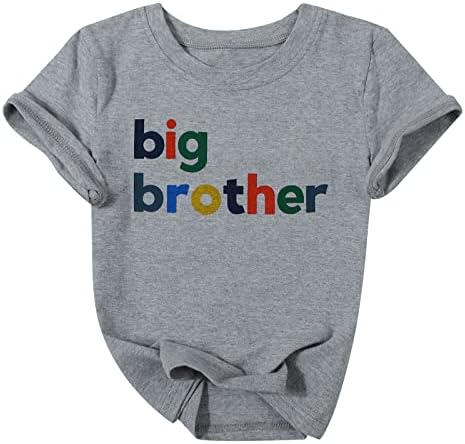 Big Brother camisa criança bebê meninos promovidos a camiseta de anúncio do irmão mais velho