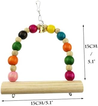 Conjunto de 10 brinquedos coloridos de animais de estimação de animais de estimação de pet swing arborizados de tagarelas de tagarelas