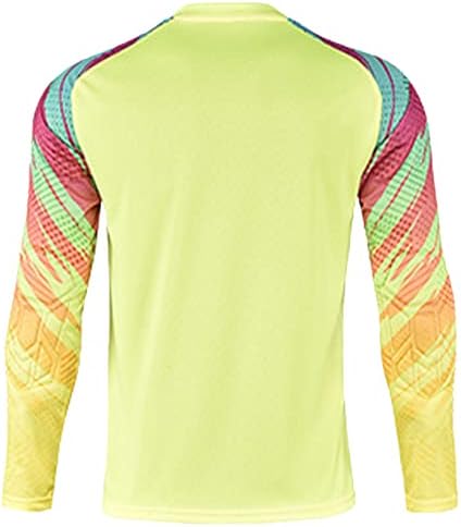 Loodgao Adult Protetive Protetive Soccer Goldes Jersey Prinha elegante Impressão de manga longa Camisas de goleiro Mens roupas de