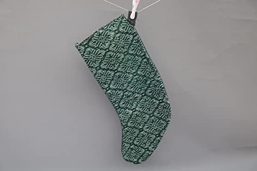 Sarikaya Pillow Gift Meking Christmas, meia verde, meias de Natal bordadas, meia Kilim, Santa Cruz, meia de Natal, 542