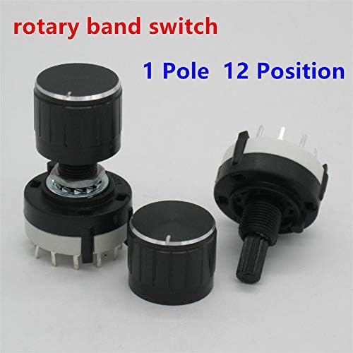 MURVE 3PCS 2P6T BAND SWITCH BAND CANAL DO ROTAR SELECTOR ROTECTOR 2 POLO 6 Posição Posição selecionável Posição