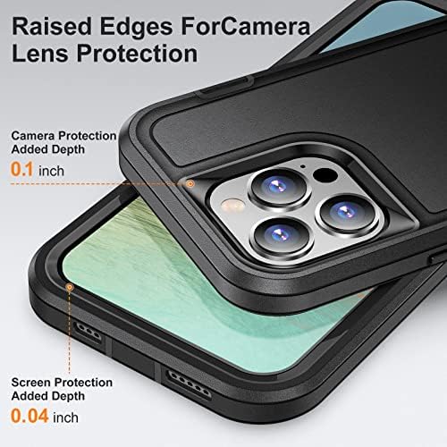 Idweel iPhone 14 Pro Max Case com suporte, Proteção pesada Proteção à prova de choque à prova de choque Slim Slim Lightweight