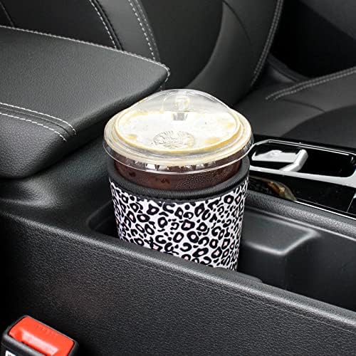 Mangas de café gelado reutilizáveis ​​de 3 pacote - manga do isolador Xumbtvs para bebidas frias, porta -xícara de neoprene para