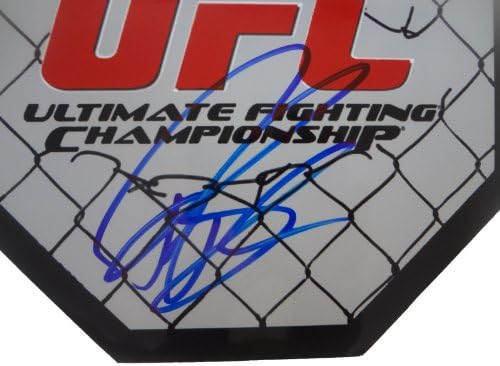 Ryan Darth Bader autografou UFC 8x8 UFC Octagon com prova, imagem de Ryan assinando para nós, UFC, Ultimate Fighting Championship,