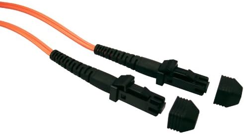 Shaxon fclc03m -b, lc a lc duplex multimodo 62.5/125 cordão de adesivo de fibra óptica - cordão de zip de PVC laranja, 3 metros