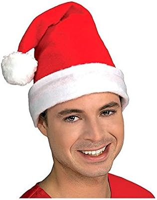 AMANCAN 393500 Cuff Dobled Santa Felt Hat, 15 x 12