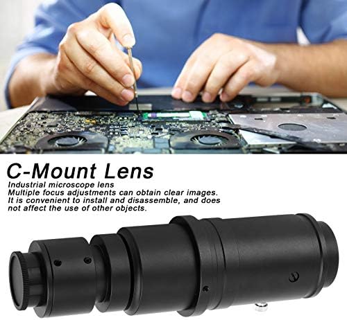 Adaptador de lentes de vidro, foco manual predefinido da câmera Objetivo Profissional para Microscópio Industrial