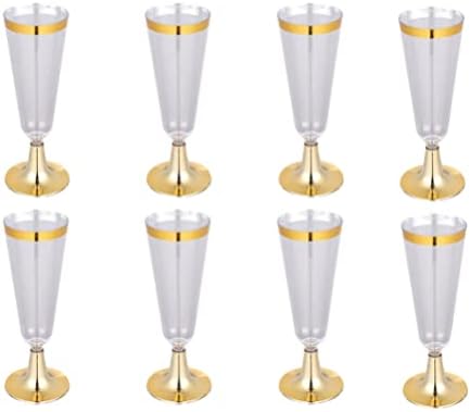 Hemoton Party Wine Goblet Copo descartável: 8pcs Banquet Wine Stemware Sobessert Copo Copo Champagne Copo Clear Whisky Cups