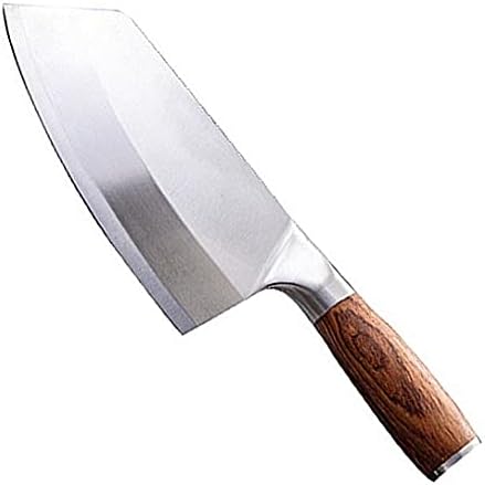 Faca de Cleaver Crivers, Cleaver de Carne, Faca de Chef de Aço Anterior de Aço Anterior 7 polegadas Facas de Cozinha Chinesa Cleaver