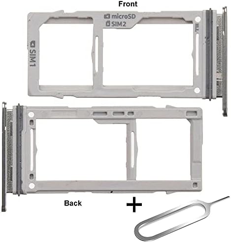 Lnonls Dual SIM Card Bandejas de caça -níqueis Substituição para Samsung Galaxy S10 G973 / S10 Plus G975 Bandeja de cartão SIM com