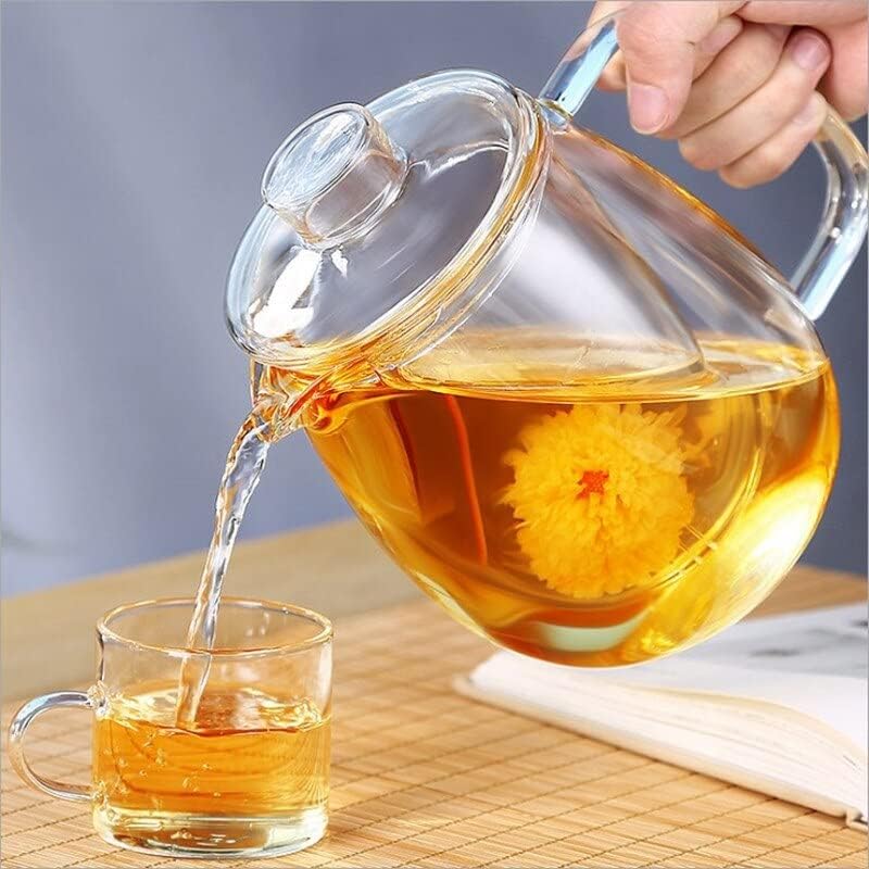 Tule de vidro para chá de chá doméstico para o fogão resistente ao calor de alta temperatura à prova de explosão Tea Infuser