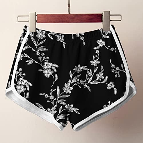 Shorts de cordão casual feminino de verão alta cintura larga short boho shorts retrô impressão leve verão curto com bolsos