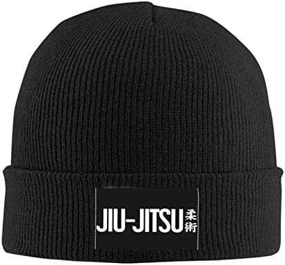 Jiu jitsu knit chapéu unissex inverno chapéu de malha quente preto