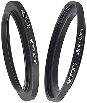 58 a 62mm de filtro da câmera anel /58 mm a 62mm de filtro de anel de subida para 62 mm UV, ND, CPL, Anel de metal anel