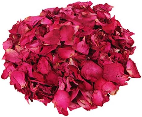 Sewroro 100g naturais pétalas de rosa vermelha seca rosa de rosa spa branqueador ferramentas de banho de banho para banheira