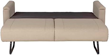 Thomas Payne 72 Sofá Tri-Fold Altoona RV com tecido Polyhyde, conversão de sofá-cama, traseiro removível, instalação fácil para reboques