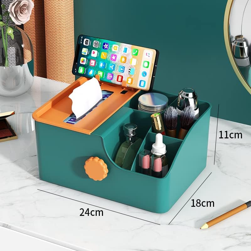 Caixa de tecido de elevação rotativa, sala de estar, gaveta de papel criativo multifuncional, caixa de armazenamento de cosméticos