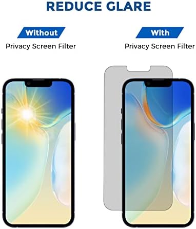 Para iPhone 12/iPhone 12 Pro Privacy Screen Protector-Anti-Blue Light, Anti-Glare e Anti-Spy Gradient Color Screen Protector