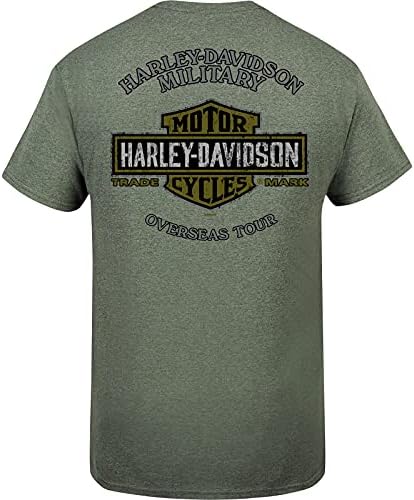 HARLEY -DAVIDSON MILITAR - T -SHIRT MILITAR GRANHO MILITAR - TOUR DE DIVERO PACÍFICO