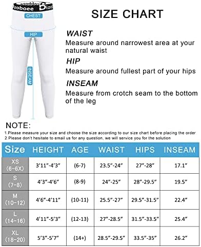 Dizoboee Boys Compression calças de perneiras de perneiras para esportes para jovens crianças atléticas de basquete Base Camada