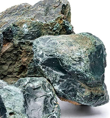 Pedra de jade natural para aquário, tanques de peixes, terrários, recintos de répteis, mistura de rochas de médio e tamanho grande