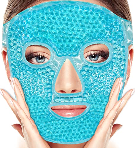 Funnir gel Gels Face Ice Mask Pack para reduzir o inchaço, as olheiras, o pacote de compressas frias quentes, o spa de face para mulher dormindo, pressão, dores de cabeça, dor de dente, produtos para cuidados com a pele