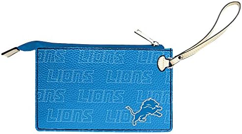 LittLearth NFL Womens NFL Victory Wristlet | Pebble Vegan Leather Wristlet | Bolsa de moda