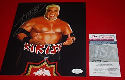 A lenda da WWE Rikishi assinou 8x10 foto JSA testemunhou COA WA482001 - Fotos de luta livre autografadas