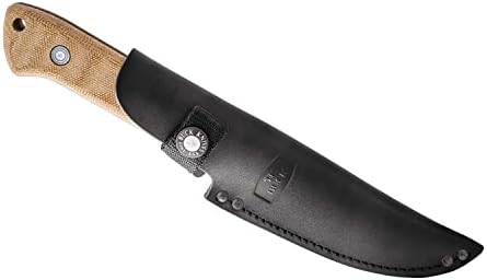 Buck Knives 104 Compadre Camp Knife com lâmina fixa de aço fixo de 4-1/2 Cobalt Crey Cealt Cerakote revestida 5160 aço,