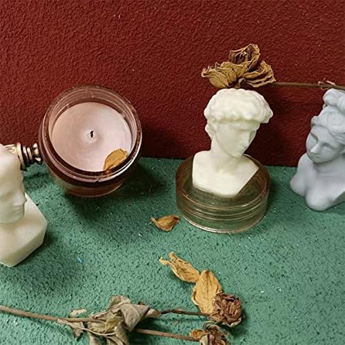 Jojofuny Crafts D Mold de gesso de sabonete de resina com resina perfumada para David Retrato Craft Human DIY, Candle European