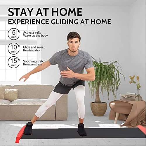 Slide Board com paradas finais para treinamento interno, botas deslizantes em fitness home, equilíbrio de equipamento de exercício