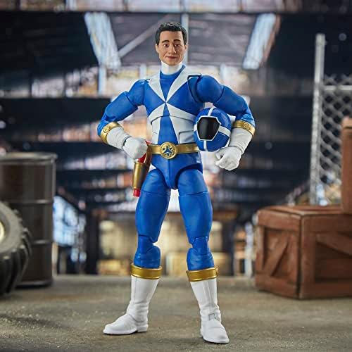 Power Rangers Lightning Collection LightSpeed ​​Rescue Blue Ranger Ranger de 6 polegadas Premium colecionável Figura Figura com
