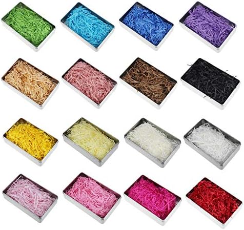 LJY 0,7lb Multicolor Raffia Paper Buscs & Strands Raldded Crinked Confetti para embrulho de presente DIY e recheio de cesto