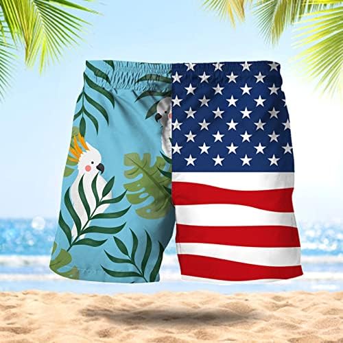 Shorts de praia de verão bmisEgm para homens mass primavera verão short casual calça bandeira shorts de carga esportiva de retalhos