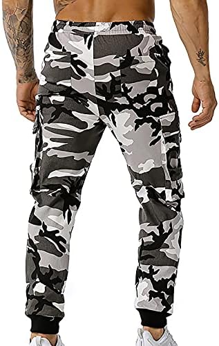 Mens Cargo Joggers Pant Sport Sortpants Sortel