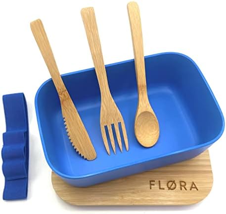 Fløra I Bento Box almoço para adultos crianças recipientes à prova de vazamentos lanche caixas fofas com utensílios