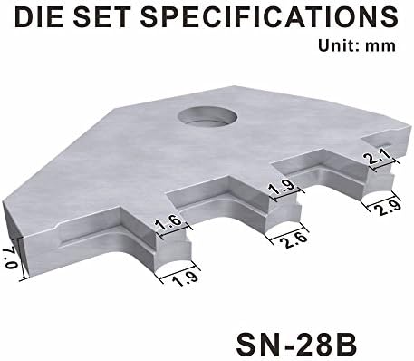 SN-28B CRIMPING CRIMPER TROUNT 0,1-1.0mm ²AWG28-18 para conector de 2,54 mm de 3,96 mm KF2510