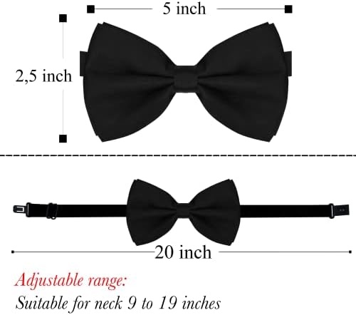 Suspenders de TRILECE para homens com conjuntos de gravata borbole