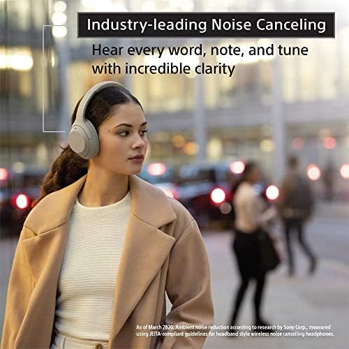 Sony WH -1000XM4 Wireless ruído cancelando fones de ouvido - preto