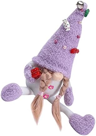TOFFICU 1PC Purple sem rosto homem velho decoração de casa roxa Decoração de casa Topper Topper sem rosto Decoração Gnome Decoração Adorável Love Love Doll Doll Donz