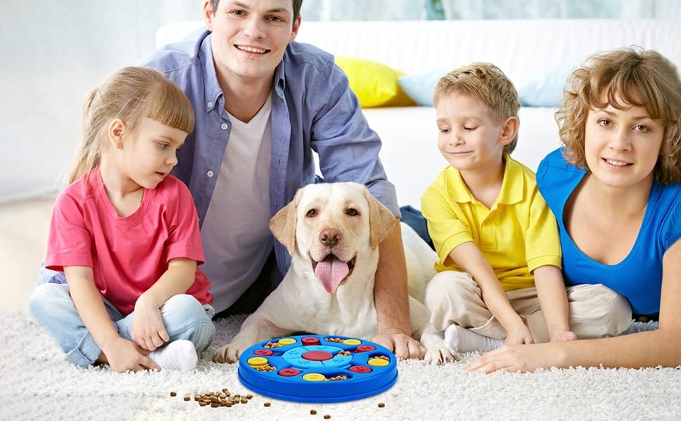Toys interativos de brinquedos para cães para cachorros para o Puppy IQ Stimulação e tratar jogos de treinamento Tream dispensador