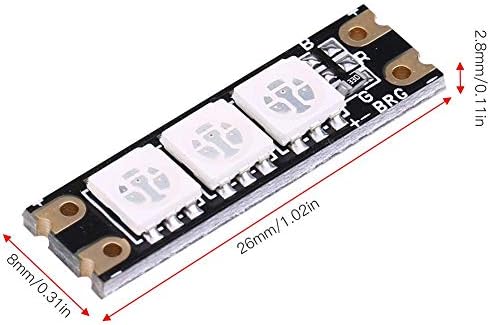 Placa de luz de tira RC, acessório de drone de PCB LED para FPV RC Quadcopter