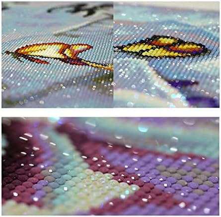 Instarry DIY 5D Kits de pintura de diamante Fura completa PEONY FLOR Mosaic Bordado da sala Decoração de parede de quarto 47.2x19,7