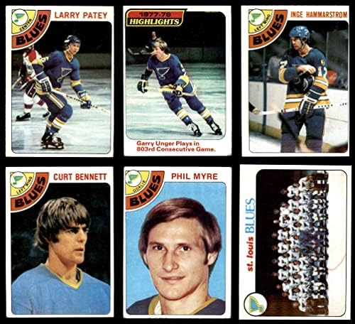 1978-79 Topps St. Louis Blues, perto da equipe, colocou o St. Louis Blues GD+ Blues