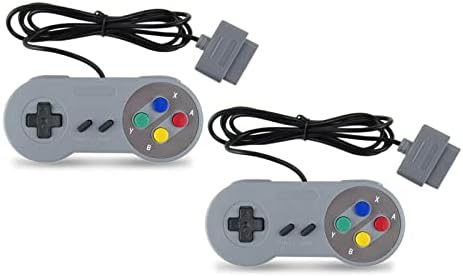 Controlador de substituição de 2 pacote Gamepad Compatilbe para SNES - conector de 7 pinos com 2 controladores