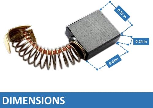 Pacote 2-pacote CB154 escovas de carbono Dincelas de carbono para Makita 181048-2.181047-4,194986-9.957805410 também substitui CB-153,
