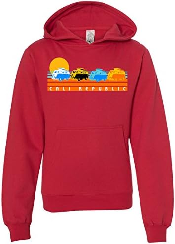 Dolphin Shirt Co Cali República Van Sunset Sunset Youth Sweatshirt Hoodie