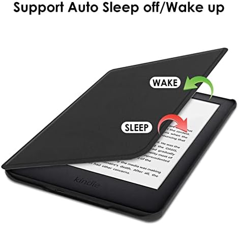 Caso Shzrgarts para capa magnética de couro Kindle -PU com Smart Auto Wake/Sleep para 6.8 Kindle Paperwhite E -Reader 2022, Desenho