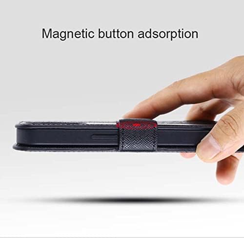 Para a Apple iPhone 14 Pro 6,1 polegadas 2022 Folio Cover, Magnetic Buckle Spend Função Coloque de Caminho de Cama